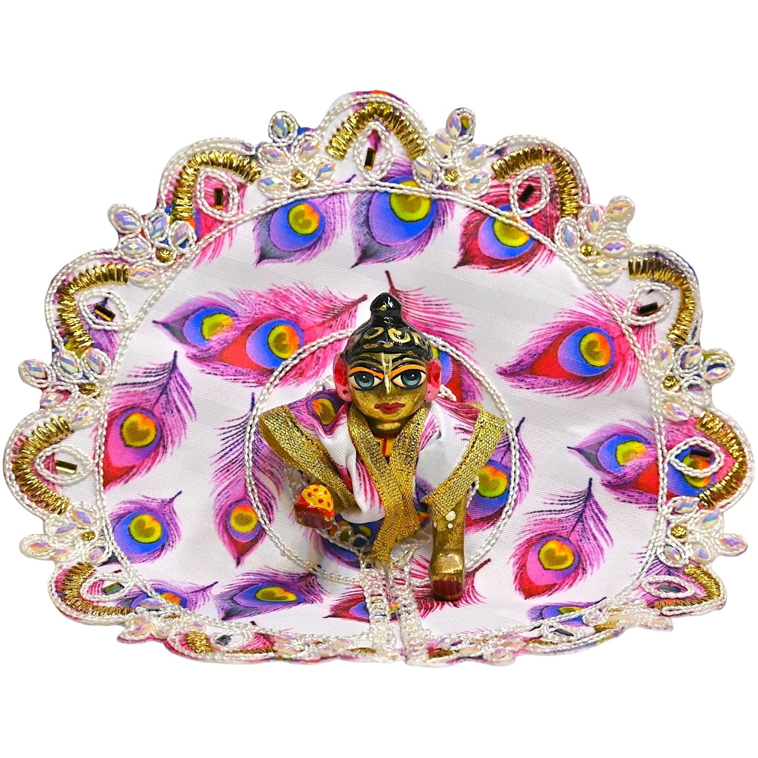 Kanha Dress - Peacock Feather Design
