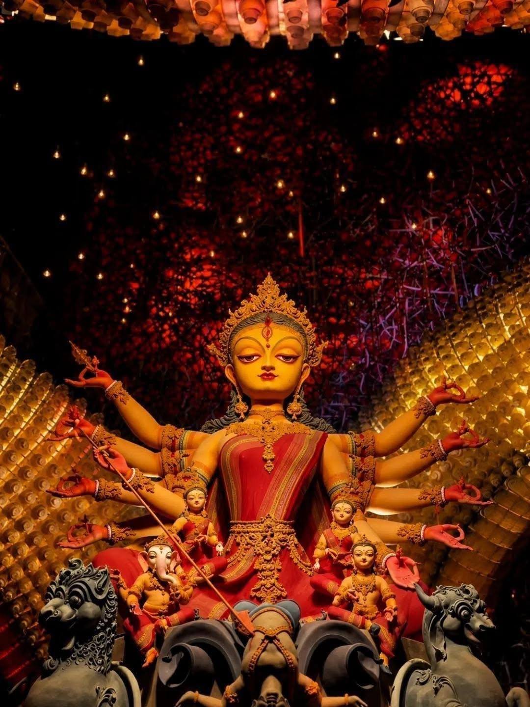 Nalin Sarkar Street Durga Puja Durga Puja pandal — North Kolkata 2026