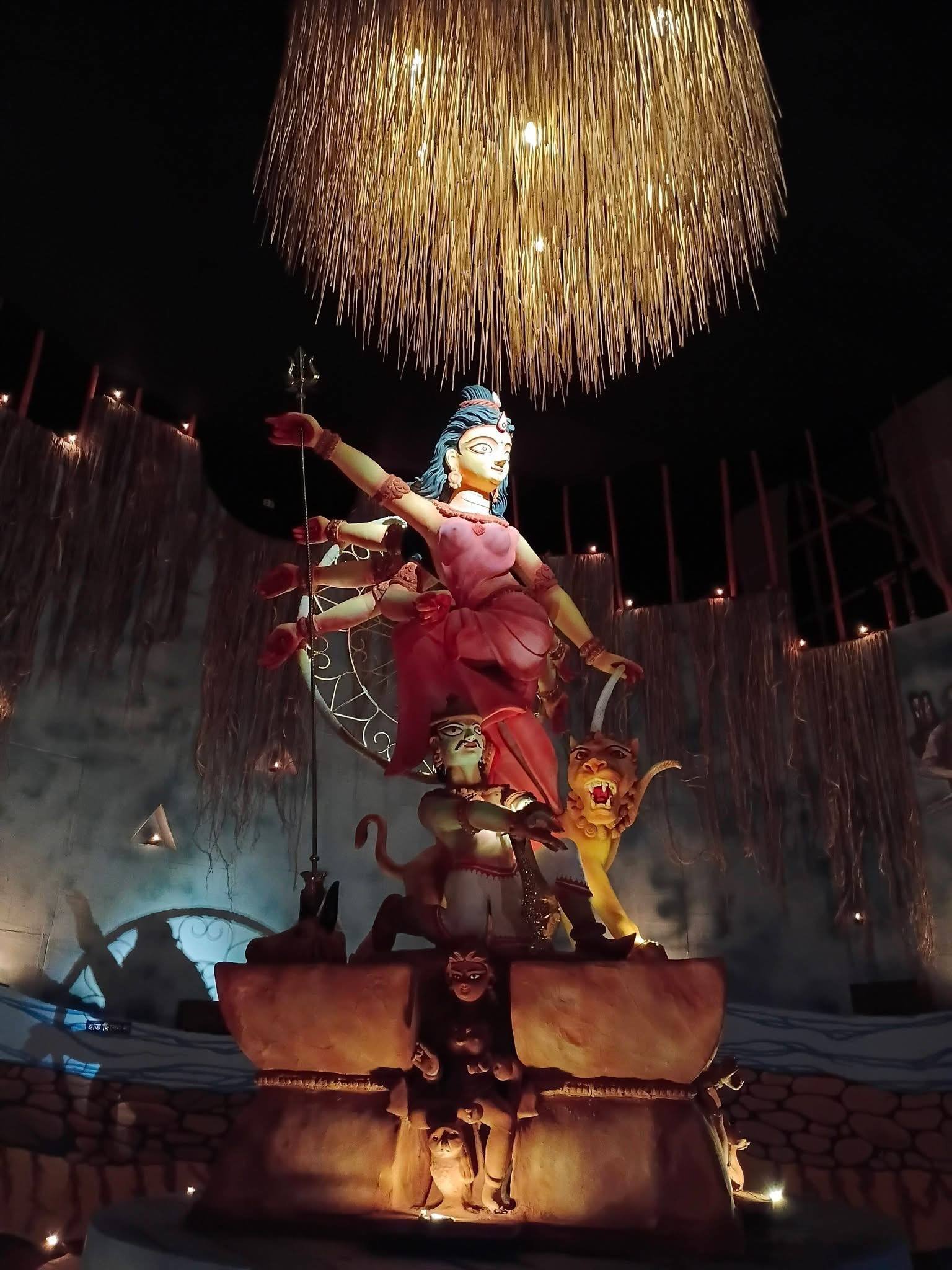 Ultadanga Sangrami Durga Puja pandal — North Kolkata 2026