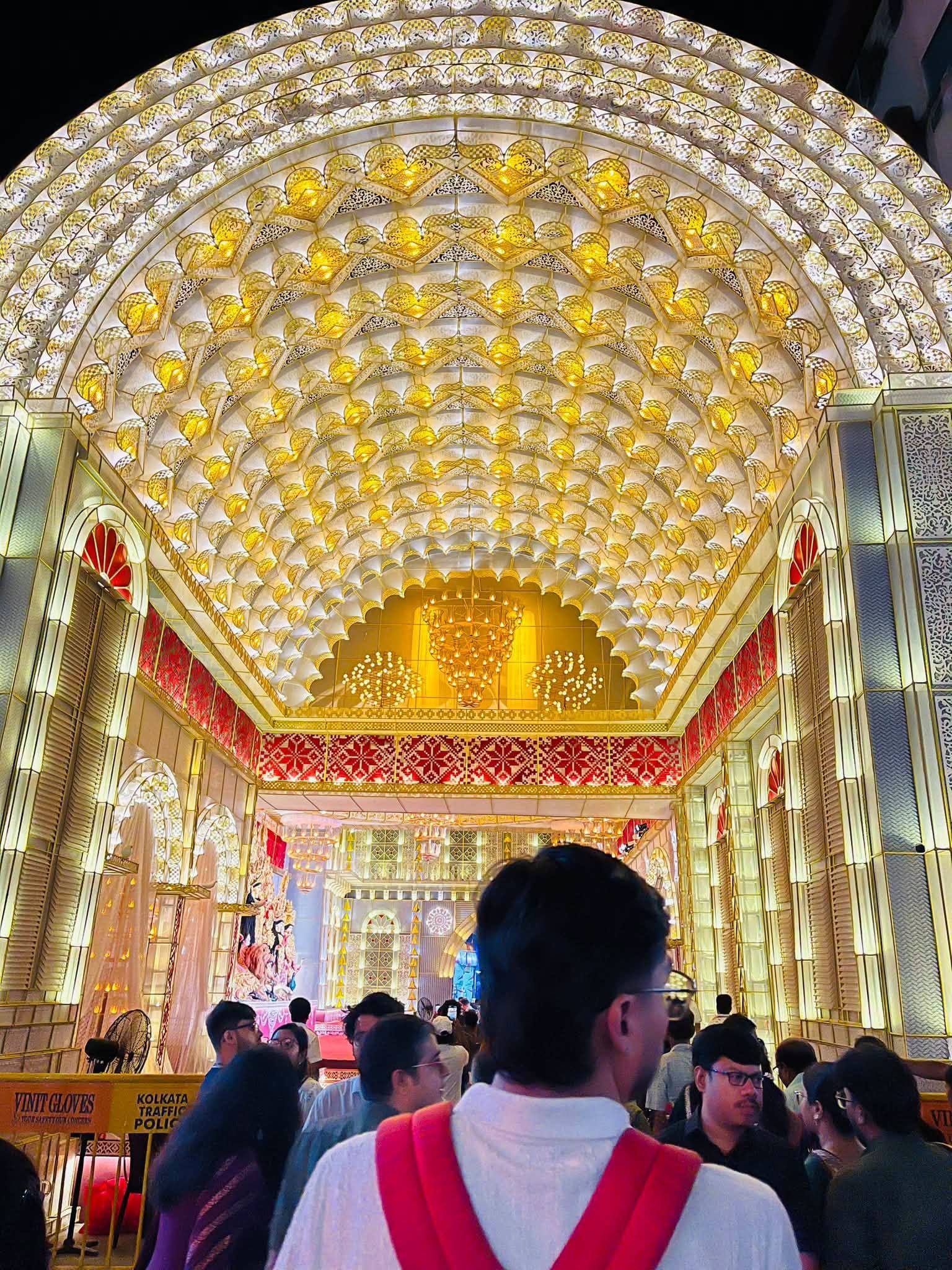 Mudiali Club Durga Puja pandal — South Kolkata 2026