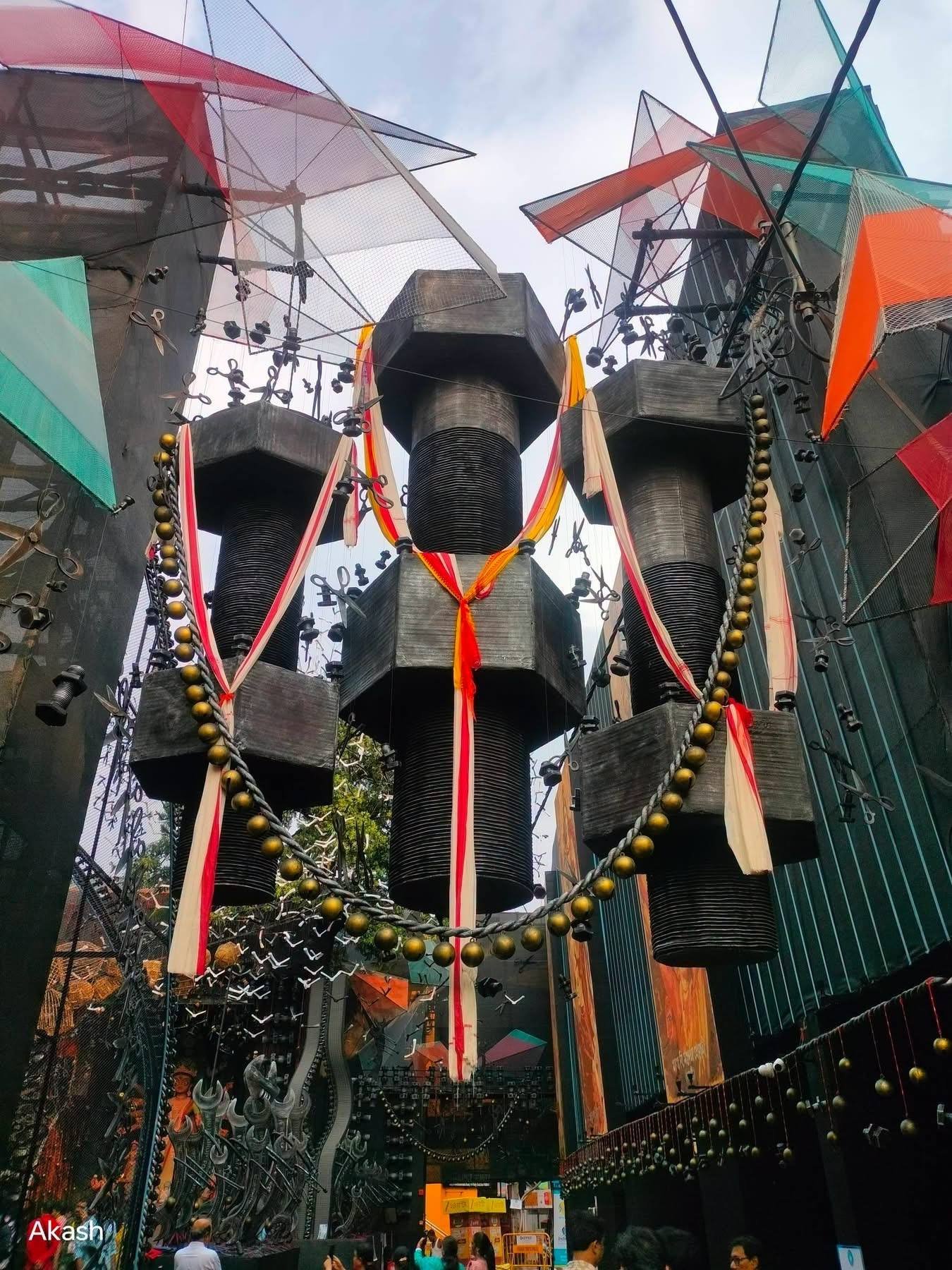 Haridevpur 41 Pally Club Durga Puja pandal — South Kolkata 2026