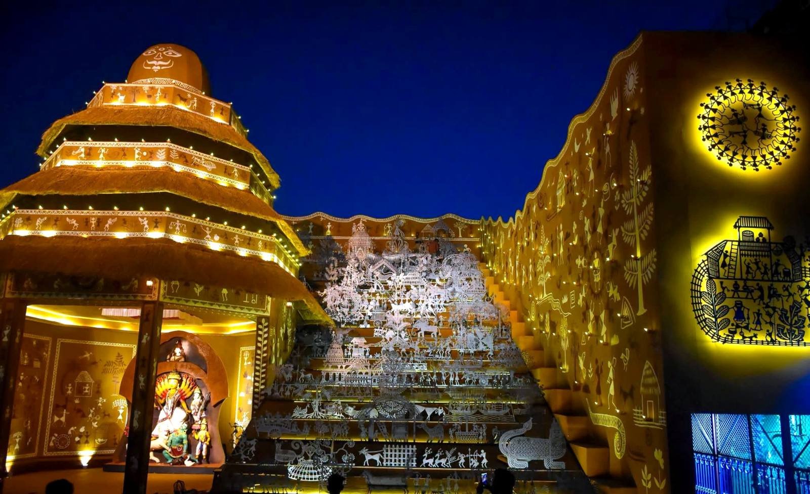 Kashi Bose Lane Sarbojanin Durga Puja pandal — North Kolkata 2026