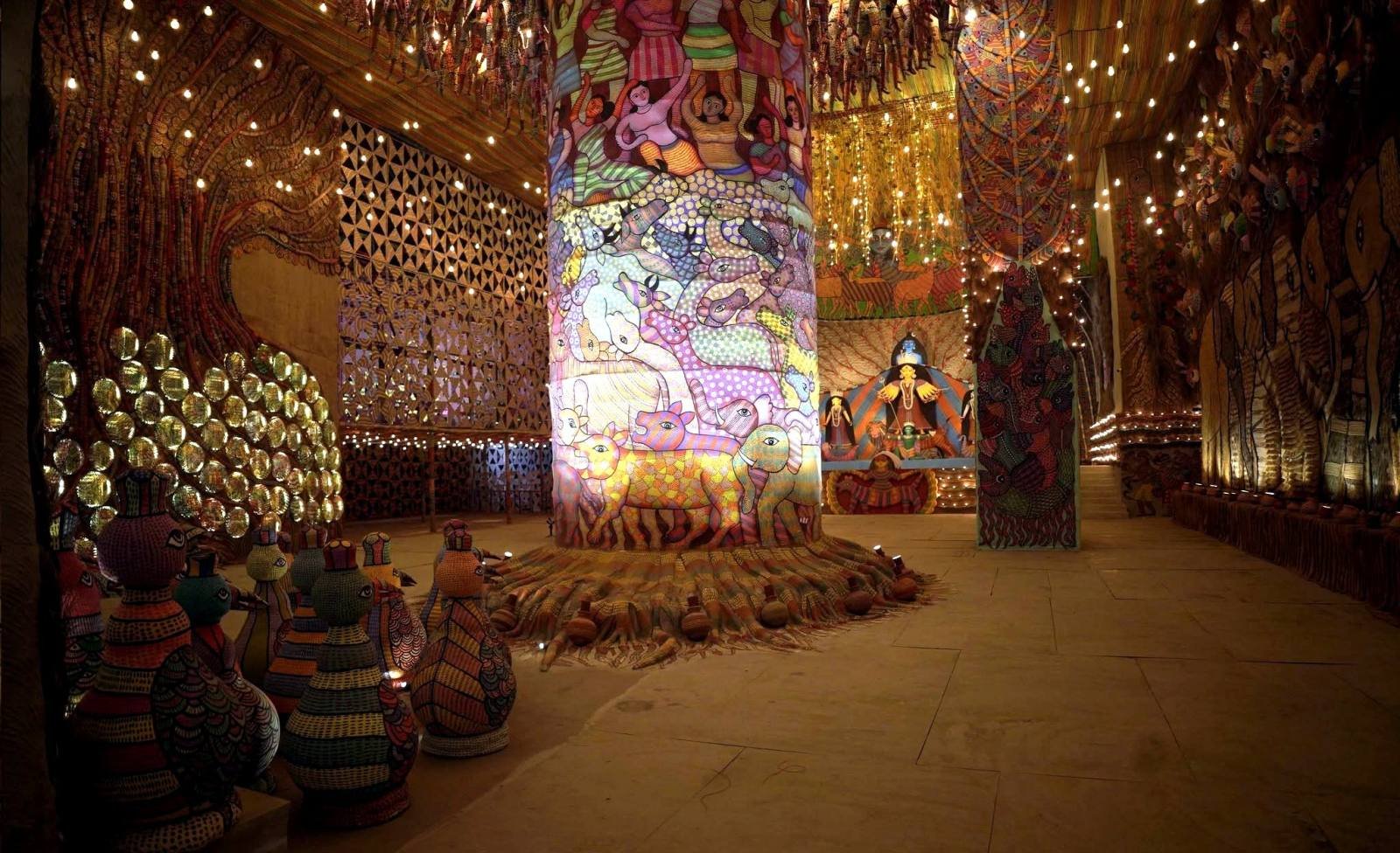 Salt Lake FD Block Durga Puja Durga Puja pandal — North-East Kolkata 2026