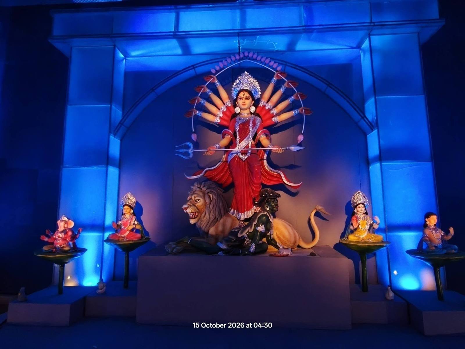 Kumartuli Park Sarbojanin Durgotsab Durga Puja pandal — North Kolkata 2026