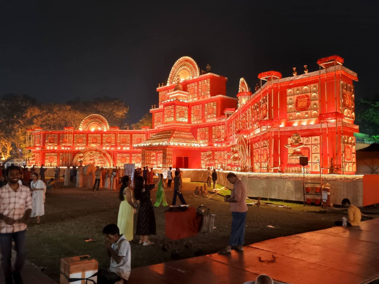 Deshapriya Park Durga Puja pandal — South Kolkata 2026