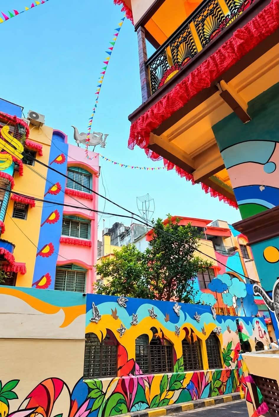 Hatibagan Nabin Pally Durga Puja Durga Puja pandal — North Kolkata 2026