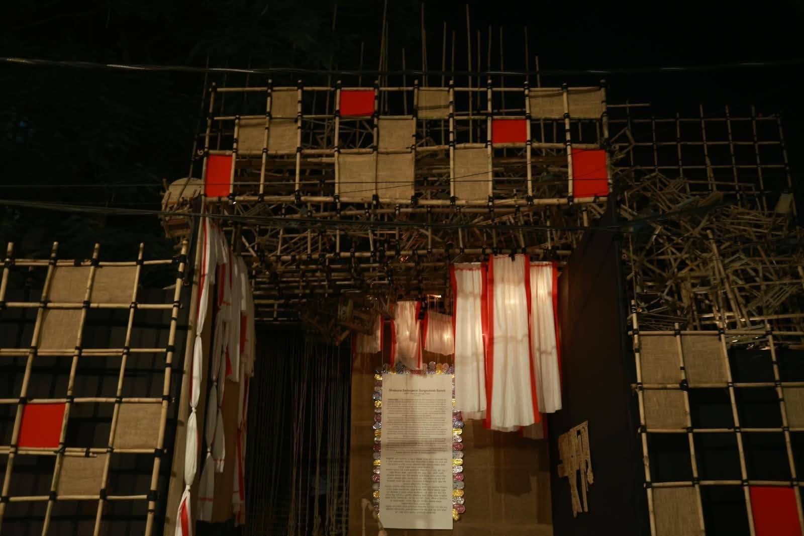 Dhakuria Sarbojanin Durgotsab Durga Puja pandal — South Kolkata 2026