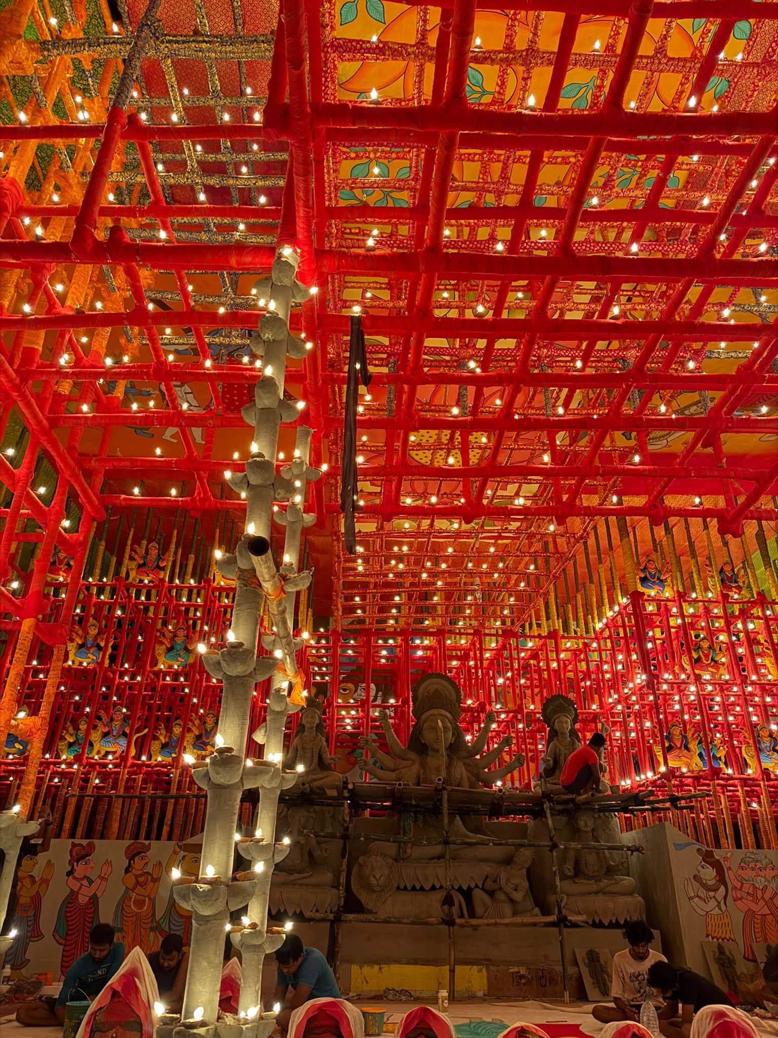 Tala Barowari Durga Puja Durga Puja pandal — North Kolkata 2026