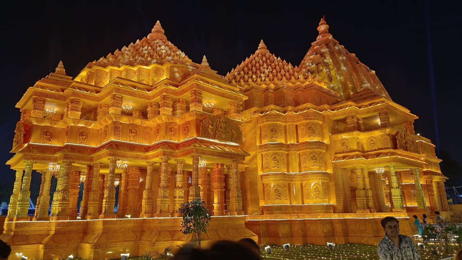 BJ Block Salt Lake Durga Puja pandal — North-East Kolkata 2026
