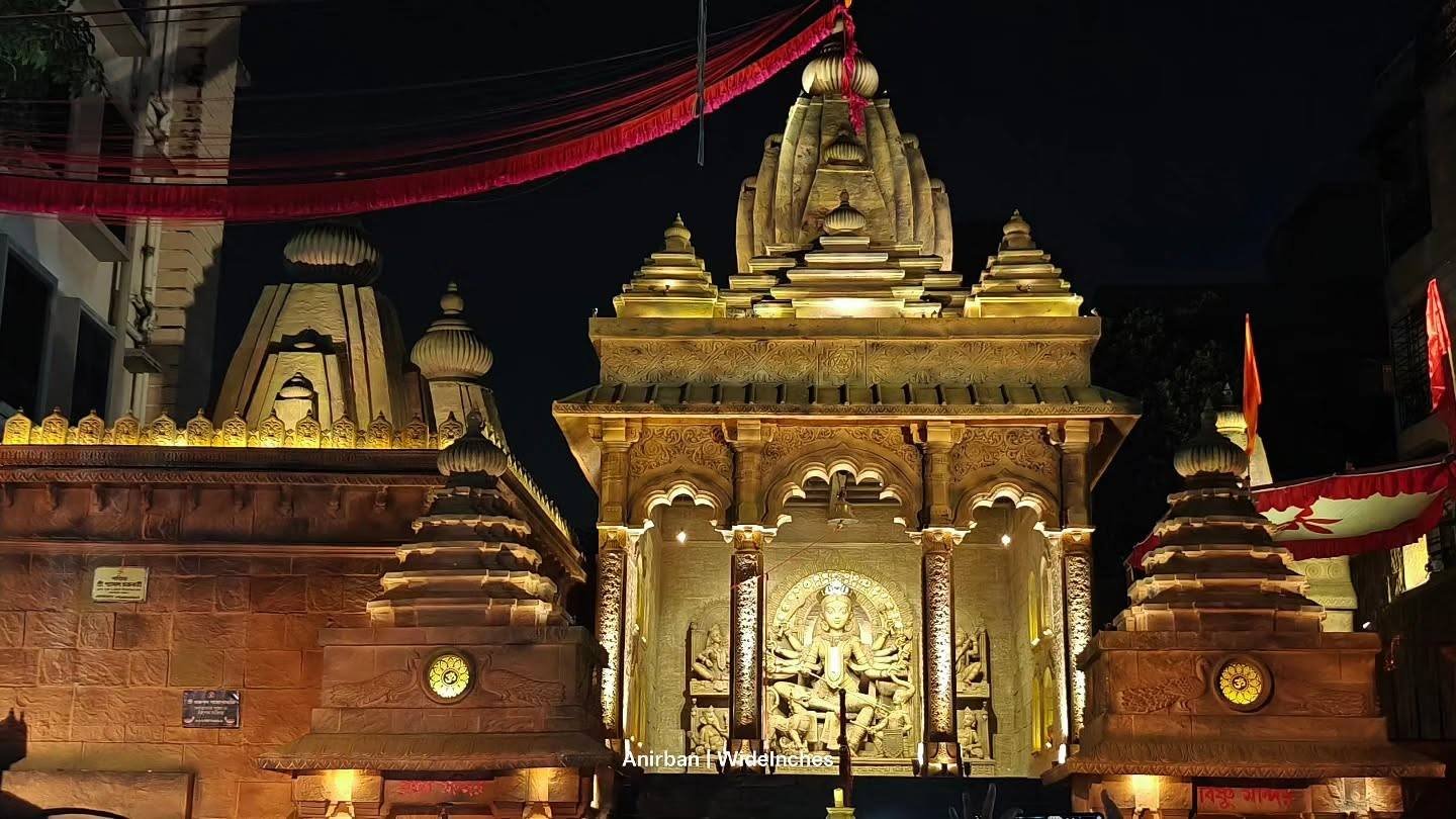 Badamtala Ashar Sangha Durga Puja pandal — South Kolkata 2026