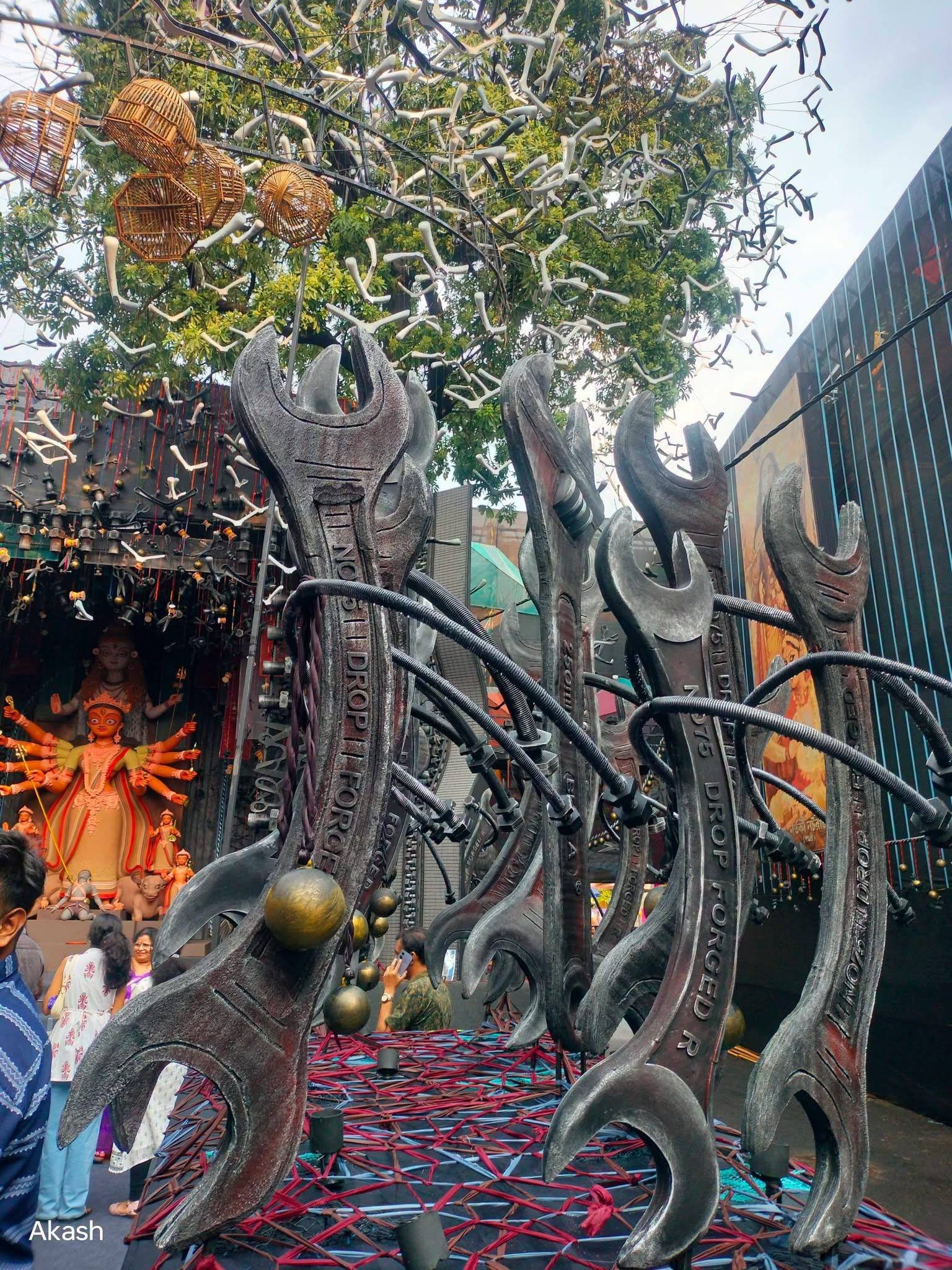 Haridevpur 41 Pally Club Durga Puja pandal — South Kolkata 2026