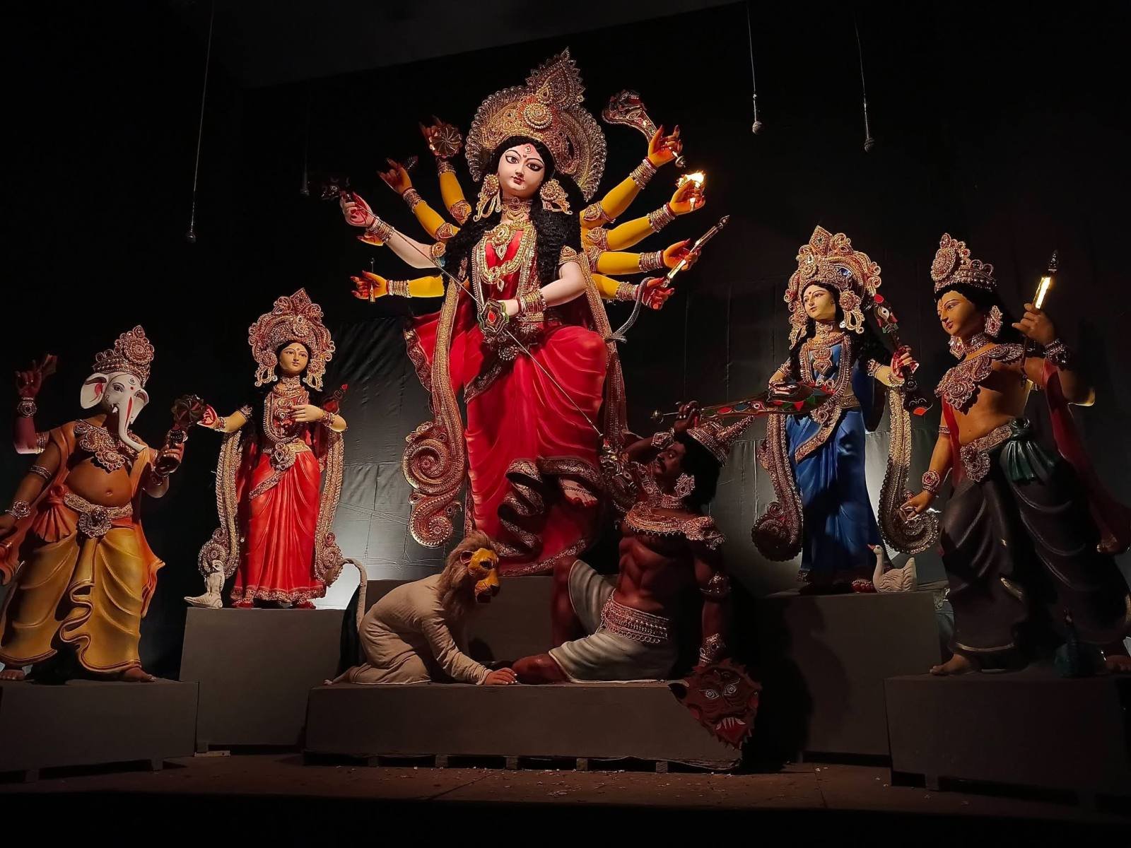Mitali Sangha Kankurgachi Durga Puja pandal — North Kolkata 2026