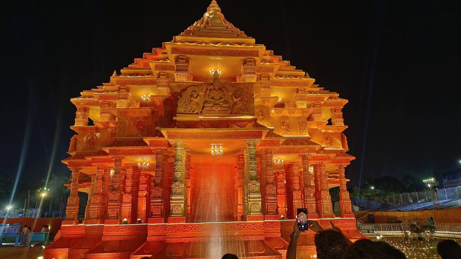 BJ Block Salt Lake Durga Puja pandal — North-East Kolkata 2026