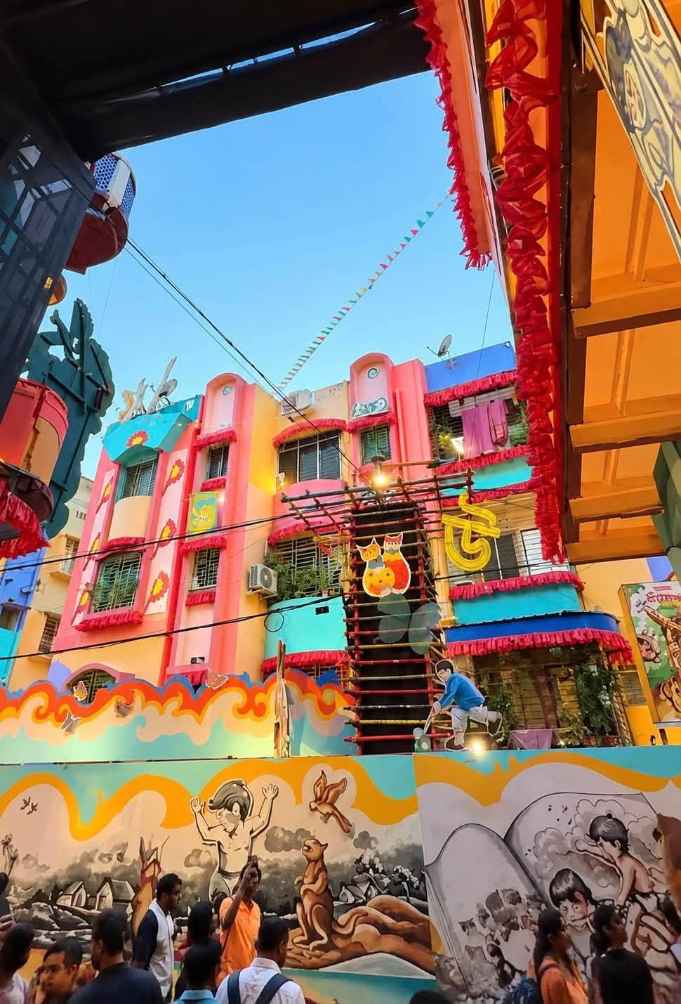 Hatibagan Nabin Pally Durga Puja Durga Puja pandal — North Kolkata 2026