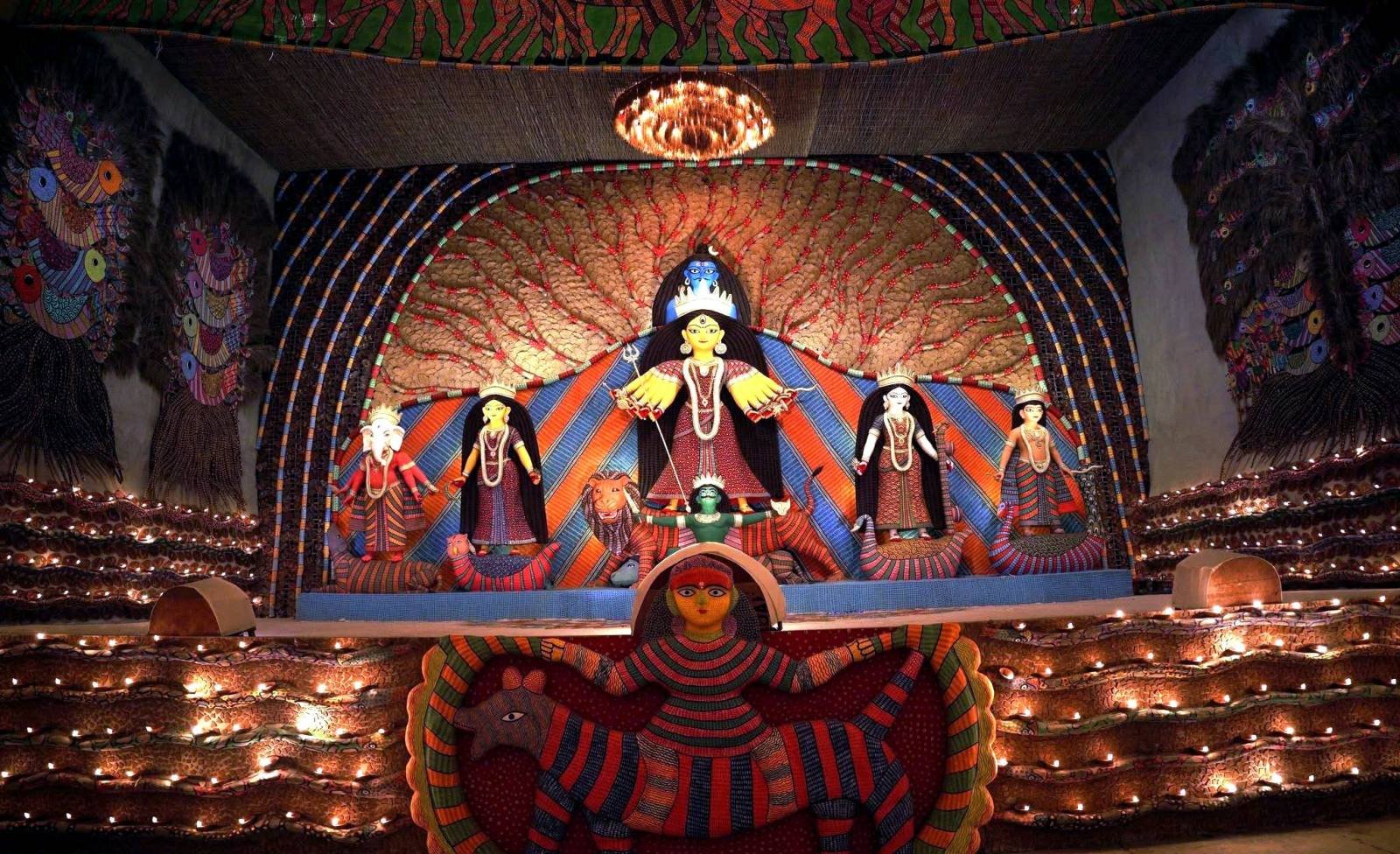 Salt Lake FD Block Durga Puja Durga Puja pandal — North-East Kolkata 2026