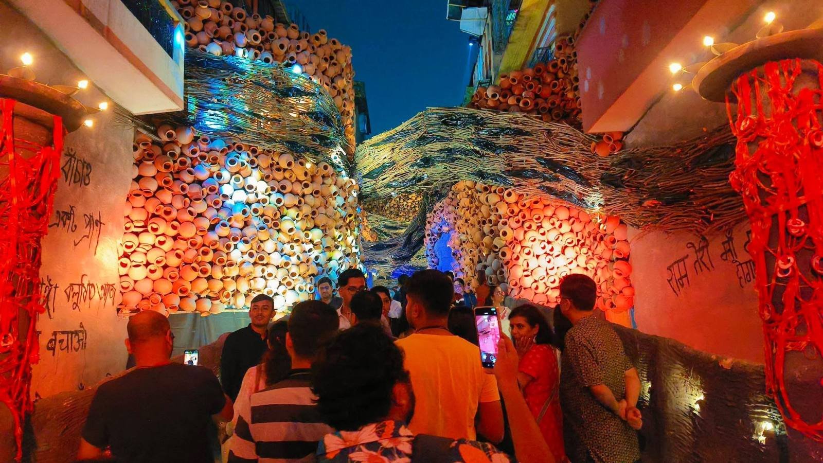 Nalin Sarkar Street Durga Puja Durga Puja pandal — North Kolkata 2026
