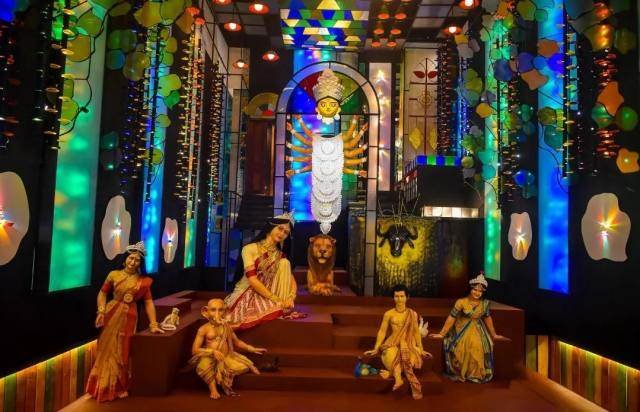 Ahiritola Jubak Brinda Durgapuja Durga Puja pandal — North Kolkata 2026