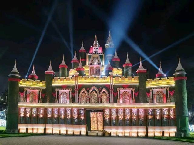 Ghasbagan Sporting Club Durga Puja pandal — Mali Panchghara 2026